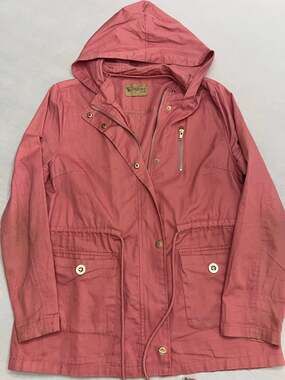 Supernova Women’s Large Dusty Rose Hooded Utility Jacket